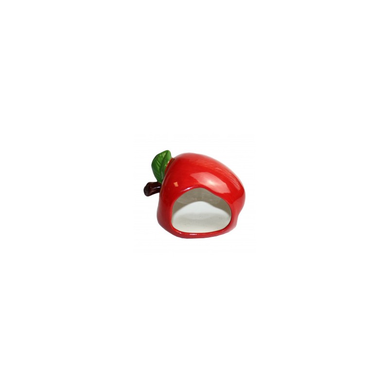 Small Animal Ceramic Hideout - Apple