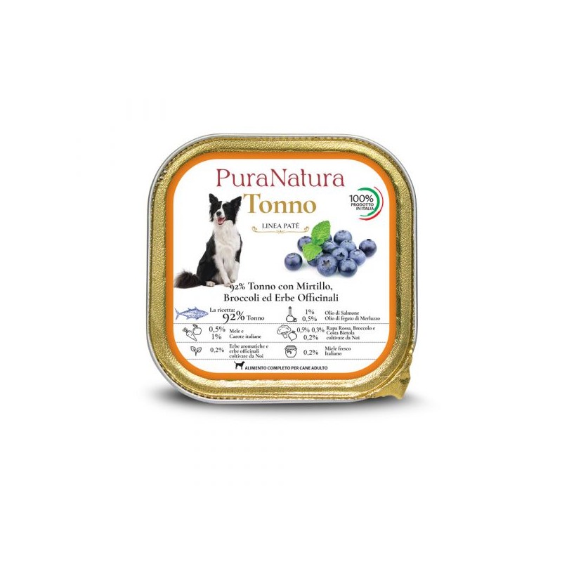 PURA NATURA - Tonno con mirtillo, broccoli ed erbe officinali